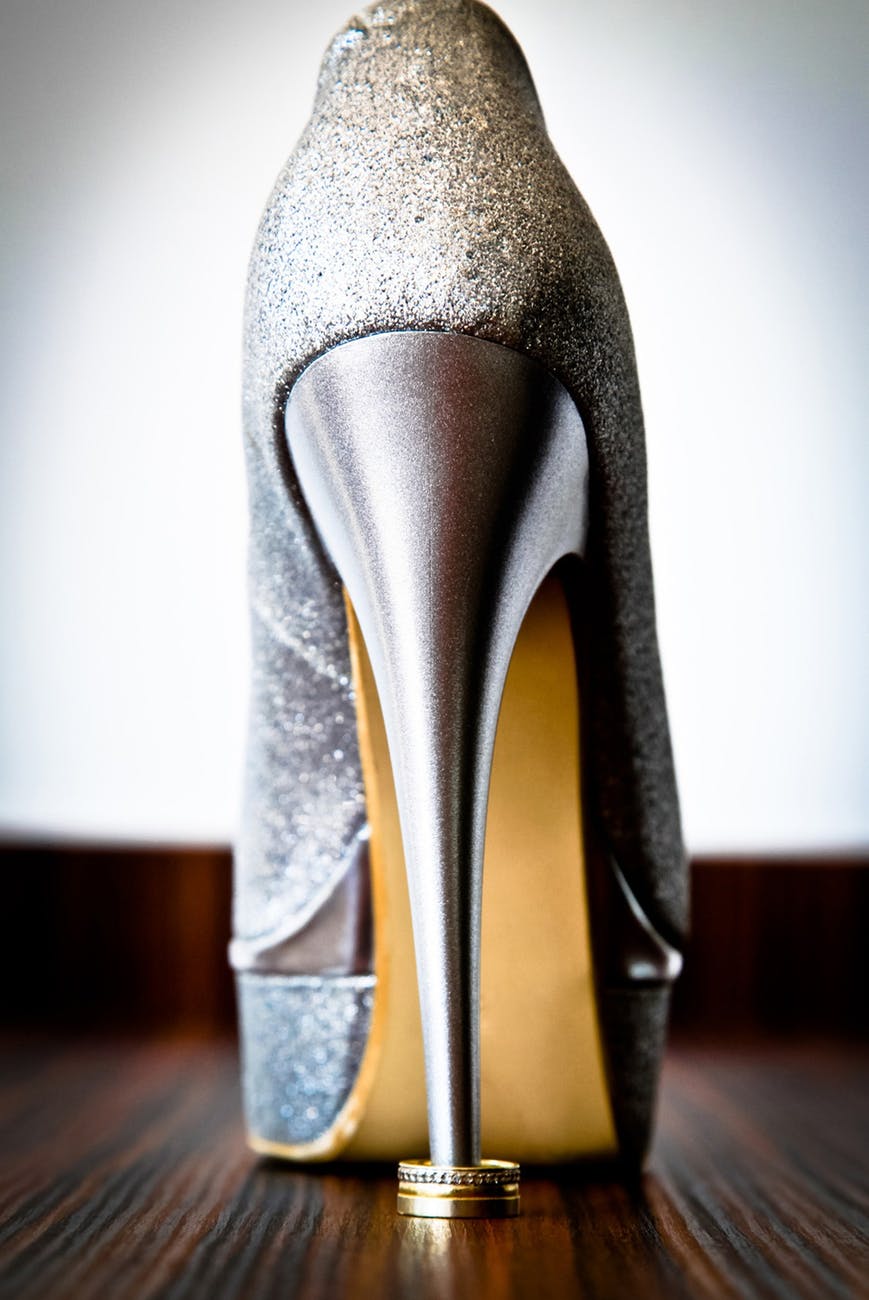 women s silver stiletto